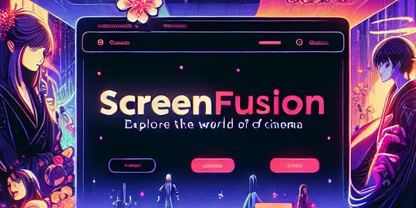 A vibrant digital interface for a fictional adult film streaming platform featuring colorful thumbnails and a modern design.