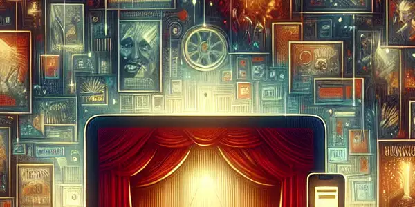 A sleek digital interface showcasing a modern adult film platform with vibrant colors and cozy viewing ambiance.