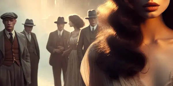 A beautiful widow captivates a small Italian town during WWII, embodying allure and sadness amidst longing and societal judgment.